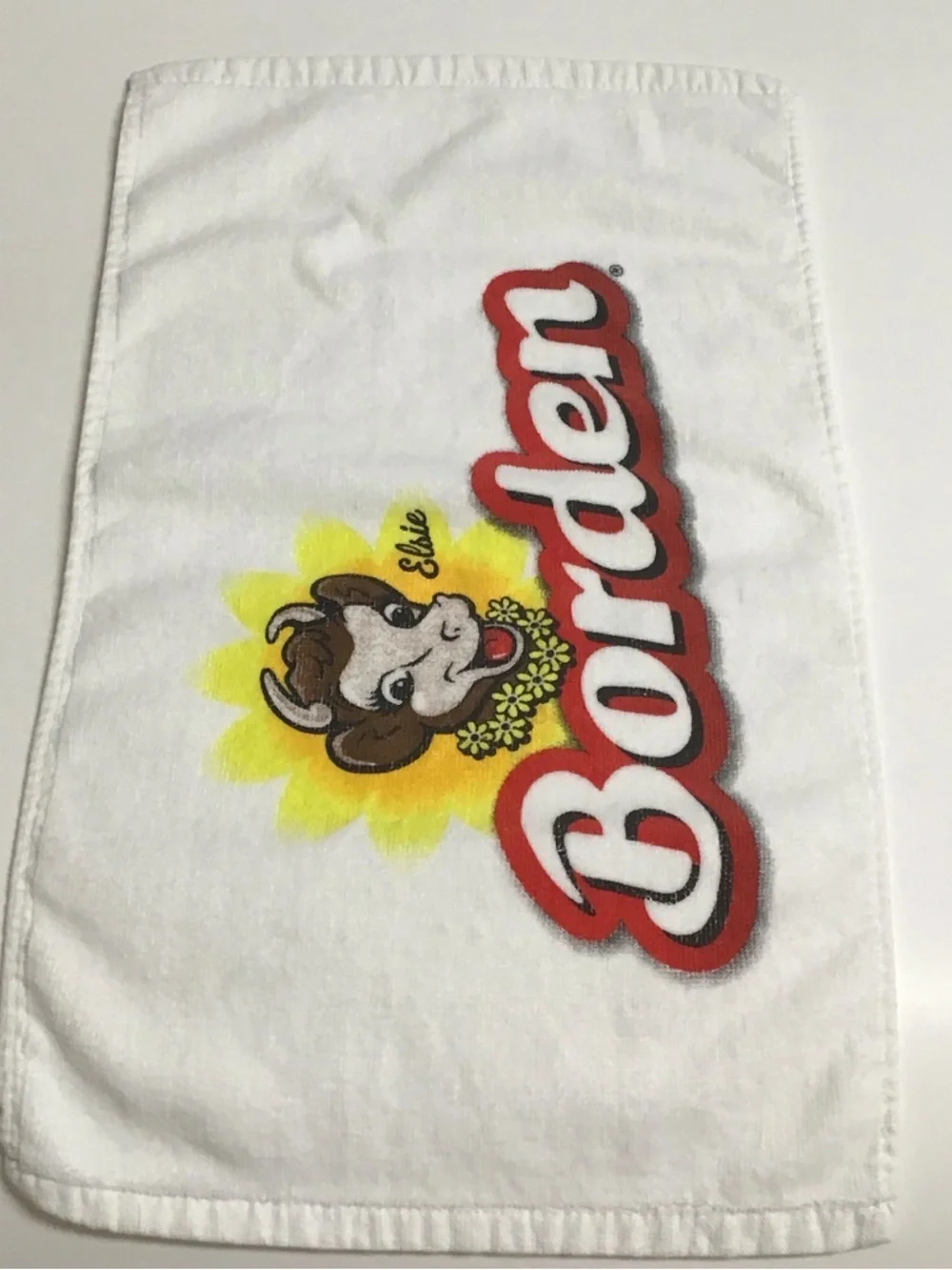 Borden Elsie the Cow Kitchen Hand Towel 100% Cotton Ice Cream Shop Dairy Vintage